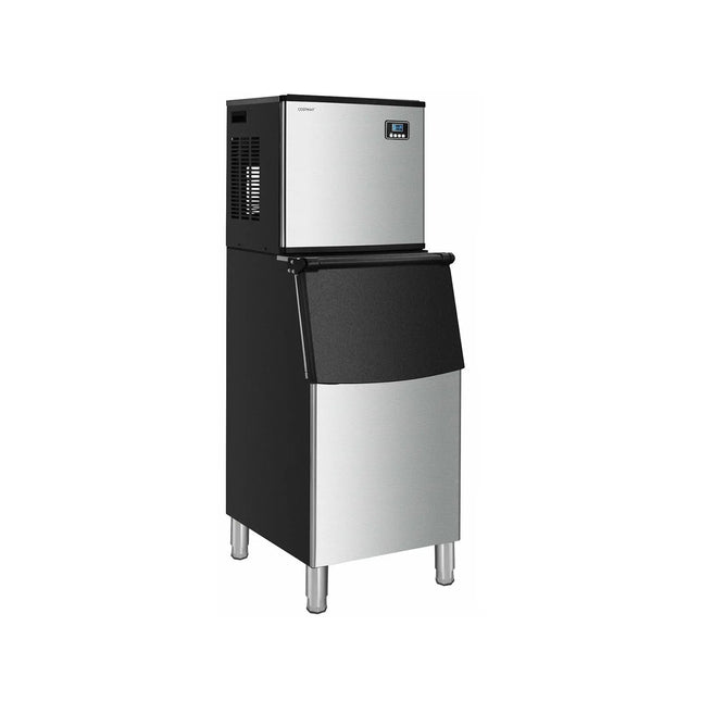 353LBS/24H Split Commercial Ice Maker with 198 LBS Storage Bin Costway