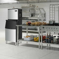 353LBS/24H Split Commercial Ice Maker with 198 LBS Storage Bin Costway