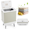 35L Large Towel Warmer with Heating and Drying Modes for Bathroom-Beige