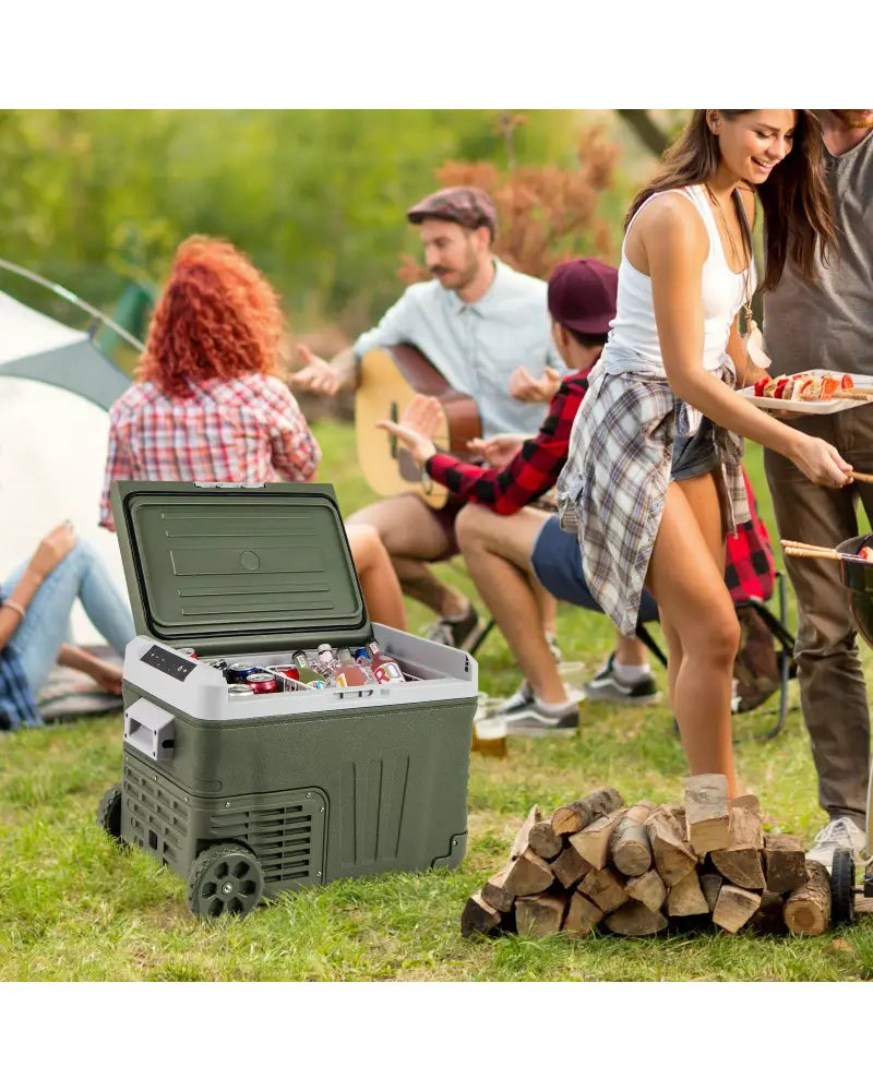 35L Car Refrigerator Portable Car Fridge with Adjustable Range-35L - Coolers