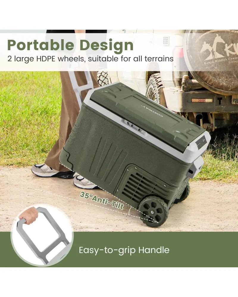 35L Car Refrigerator Portable Car Fridge with Adjustable Range-35L - Coolers