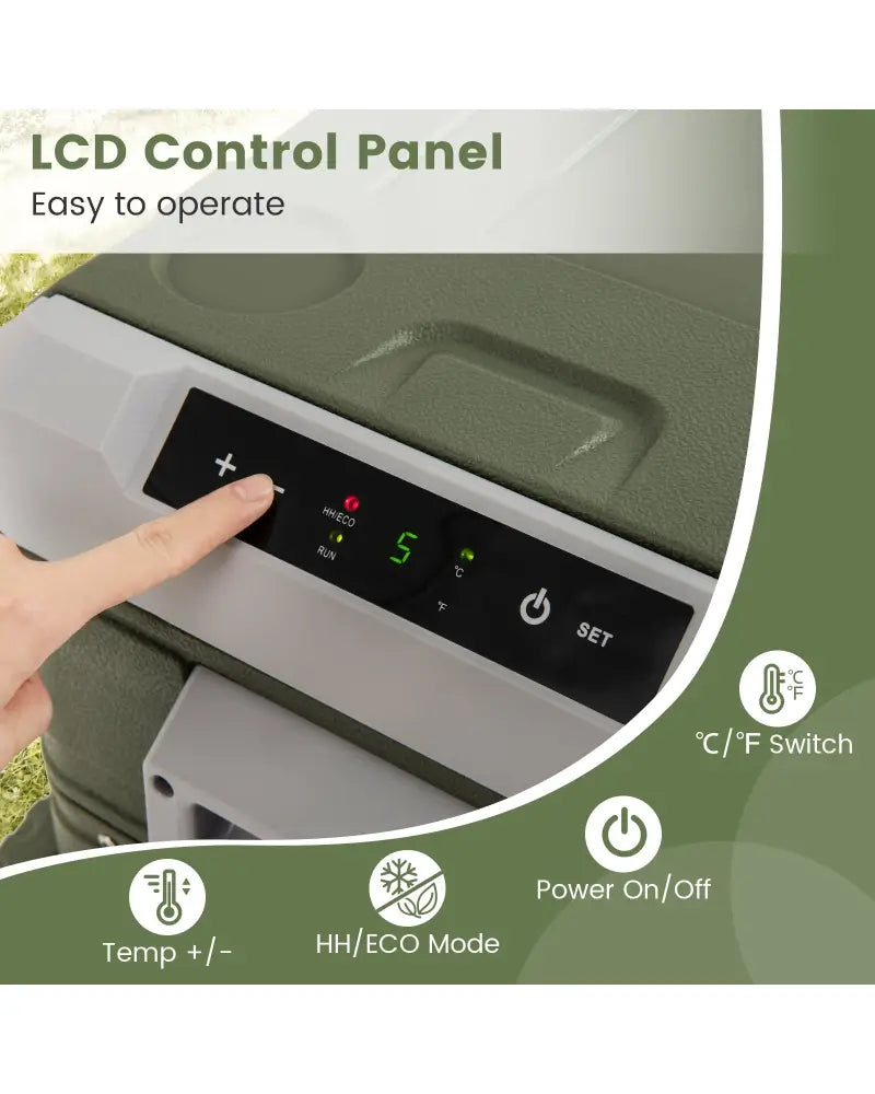 35L Car Refrigerator Portable Car Fridge with Adjustable Range-35L - Coolers