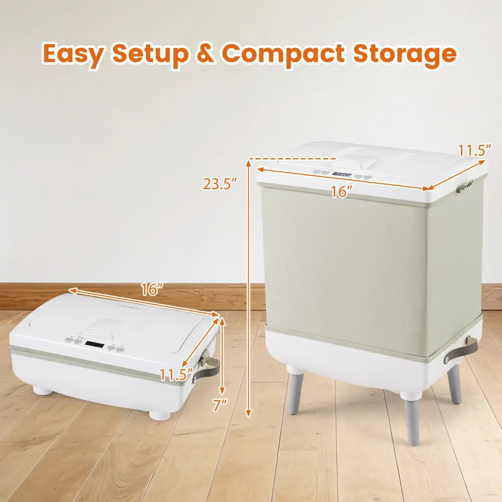 35L Large Towel Warmer with Heating and Drying Modes for Bathroom-Beige - Beige - Dryers