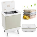 35L Large Towel Warmer with Heating and Drying Modes for Bathroom-Beige - Beige - Dryers