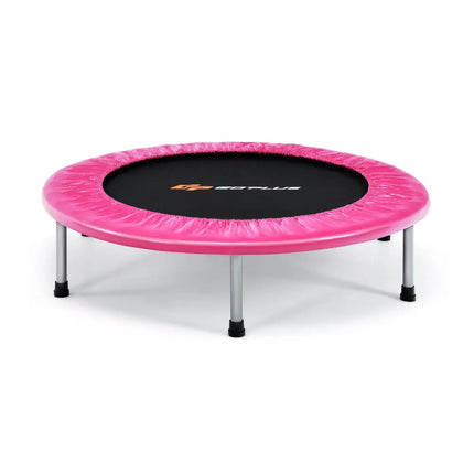36 Inch Mini Folding Trampoline Portable Recreational Fitness Rebounder-Pink - Pink - Trampolines