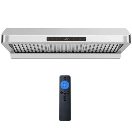 36 Inch Under Cabinet Range Hood 900 CFM Kitchen Stove Vent with Oil Collector-Silver Costway