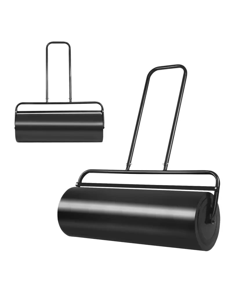 36 x 12 Inch Tow Lawn Roller Water Filled Metal Push Roller-Black - Black - Lawn Care Tools