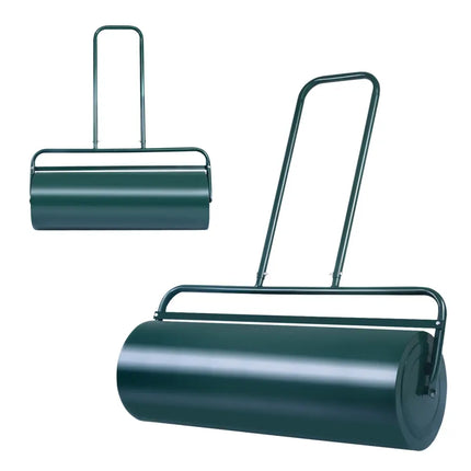 36 x 12 Inches Tow Lawn Roller Water Filled Metal Push Roller - Green - Lawn Care Tools