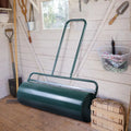 36 x 12 Inches Tow Lawn Roller Water Filled Metal Push Roller - Green - Lawn Care Tools