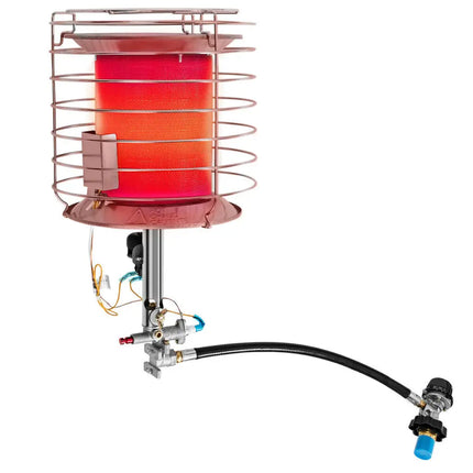 360 Degree Portable Outdoor Camping Tank Top Propane Heater - Silver - Patio Heaters