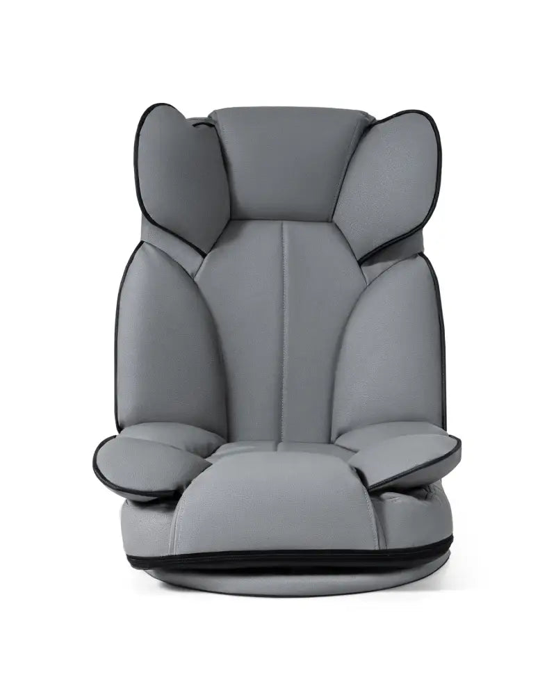 360 Degree Swivel Floor Gaming Chair with 6-Position Adjustable Backrest and Sponge Filling-Gray - Gray - Floor Chairs