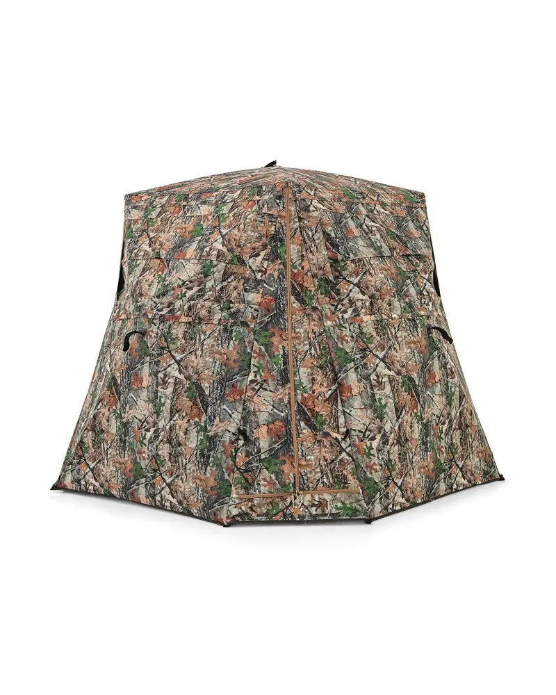 360° One Way See Through Ground Hunting Blind for Deer and Turkey Hunting - Camouflage - Tents