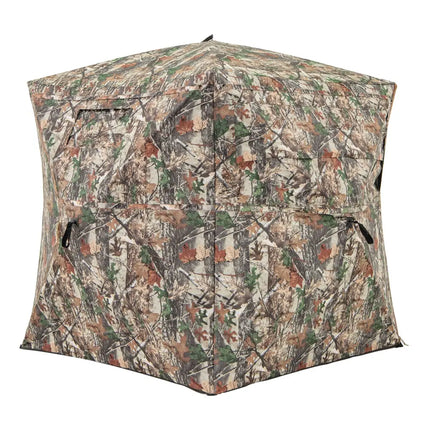 360° One Way See Through Hunting Blind Ground Blind with Portable Carrying Bag - Camouflage - Tents