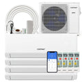 36000 BTU 4 Zone 23 SEER2 Mini Split Air Conditioner Wifi Enabled with Heat Pump-7K + 7K + 7K + 12K - White - 4 Zone