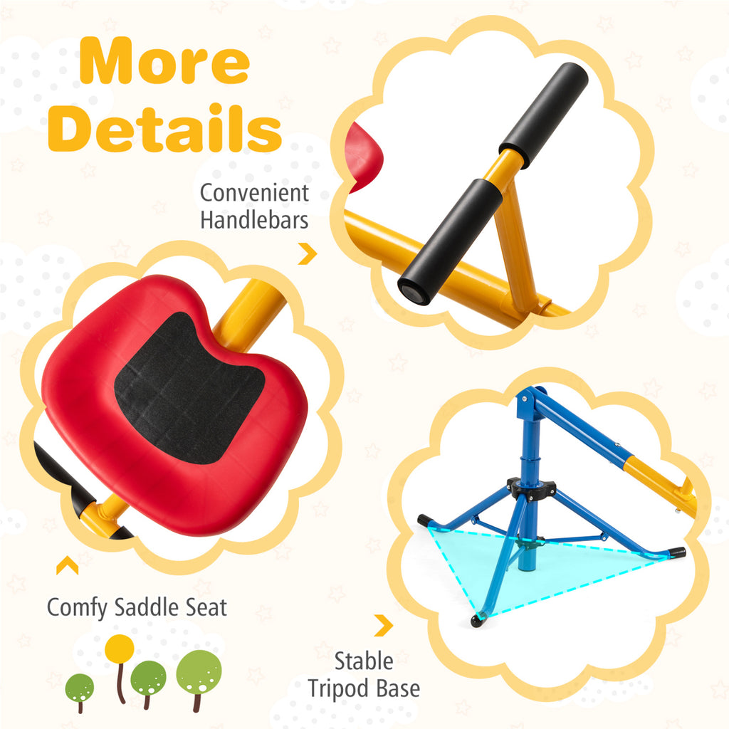 Balançoire à bascule pivotante à 360° pour enfants, équipement de terrain de jeu