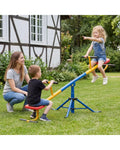 360Â°Rotation Kids Seesaw Swivel Teeter Totter Playground Equipment - Black - Seesaws