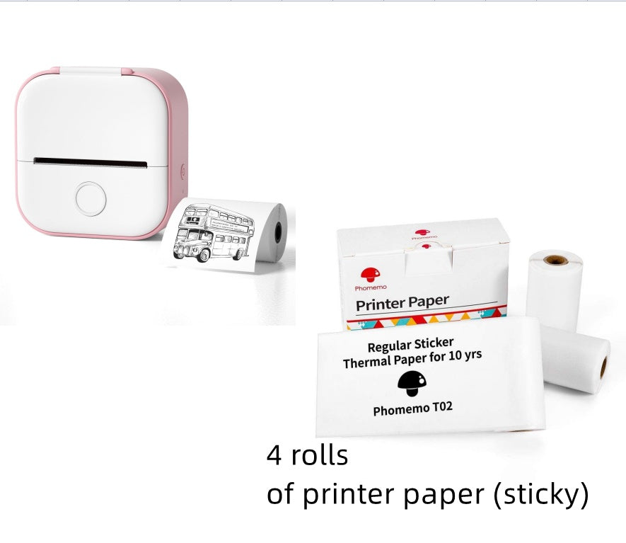Portable Mini Thermal Label Printer Home Photo Printer\ Printer Bluetooth-compatible Mini Label Printer Price Tag
