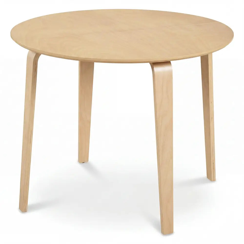 37.5’’ Round Dining Table with Rubber Wood Legs for Small Space-Natural - Natural - Dining Tables