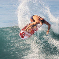 37 Inch Lightweight Surfboard With Fin EPS Core for Kids and Adults-M - Red - Surfing