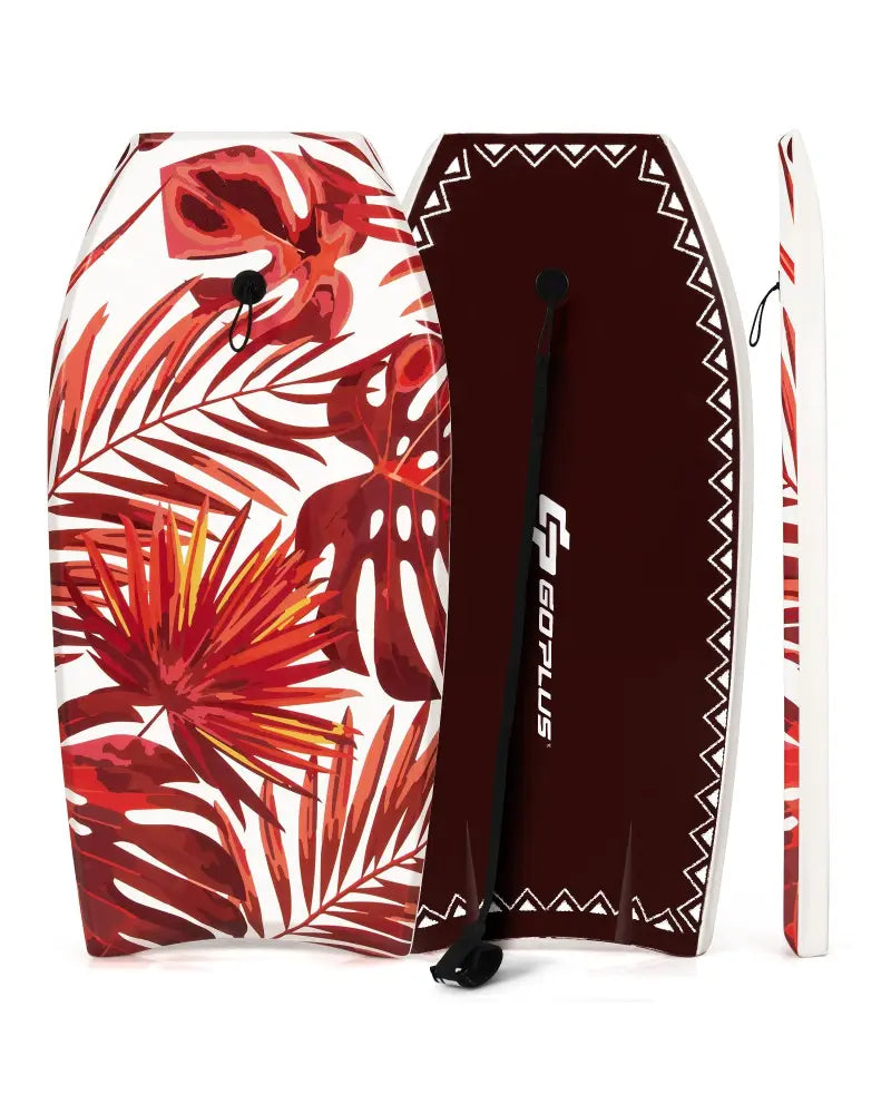 37 Inch Lightweight Surfboard With Fin EPS Core for Kids and Adults-M - Red - Surfing