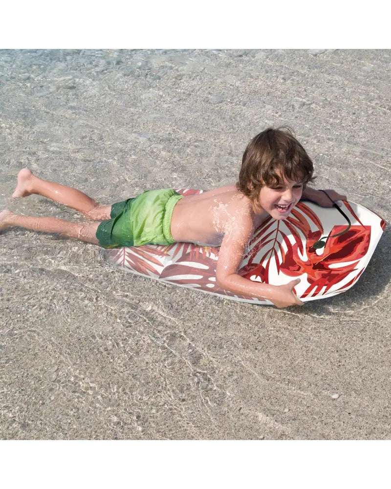 37 Inch Lightweight Surfboard With Fin EPS Core for Kids and Adults-M - Red - Surfing