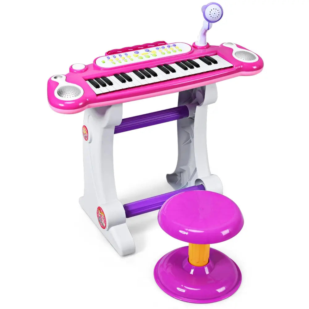 37 Key Electronic Keyboard Kids Toy Piano-Pink - Pink - Pianos & Keyboards