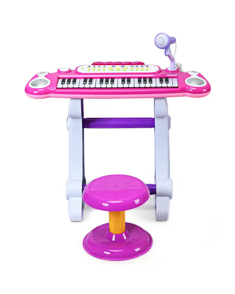 37 Key Electronic Keyboard Kids Toy Piano-Pink - Pink - Pianos & Keyboards