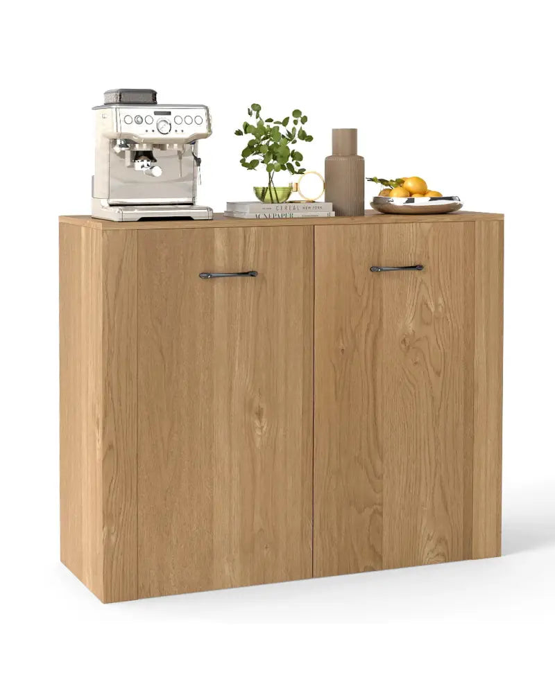 38’’ Buffet Modern Sideboard Cabinet with Storage-Natural - Natural - Cabinets & Chests