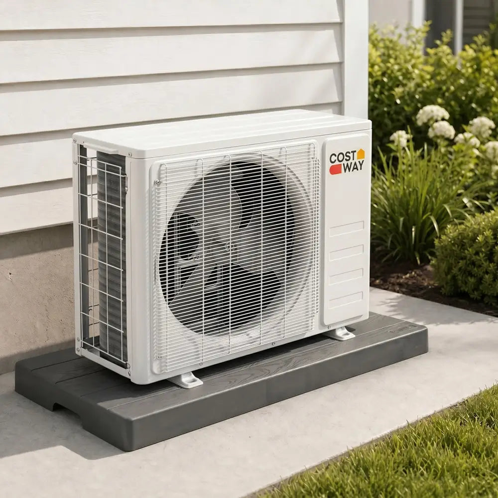 38’’ x 18’’ x 3’’ Mini Split Condenser Pad for Ductless Heat Pump HVAC Systems-Gray - Gray - Mini Split AC Parts &