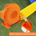 380W Air Blower for Inflatables with 25 feet Wire and GFCI Plug-380W - Orange - Air Blowers