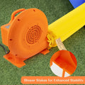 380W Air Blower for Inflatables with 25 feet Wire and GFCI Plug-380W - Orange - Air Blowers