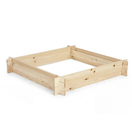 39.5’’ x 39.5’’ Square Wooden Raised Garden Bed-Natural - Natural - Raised Garden Beds