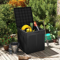 39 Gallon Deck Box with Lockable Lid Package Delivery Box for Patio Furniture Cushions-Black - Black - Sheds & Outdoor