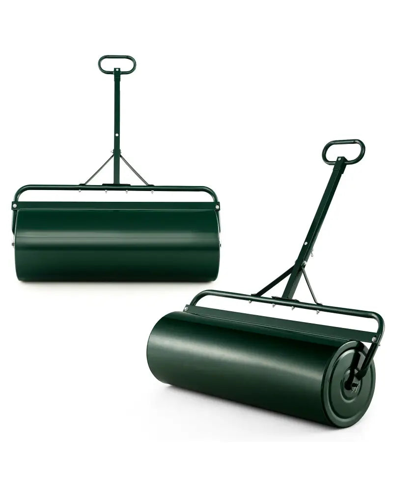 39 Inch Wide Push/Tow Lawn Roller-Green - Green - Lawn Care Tools
