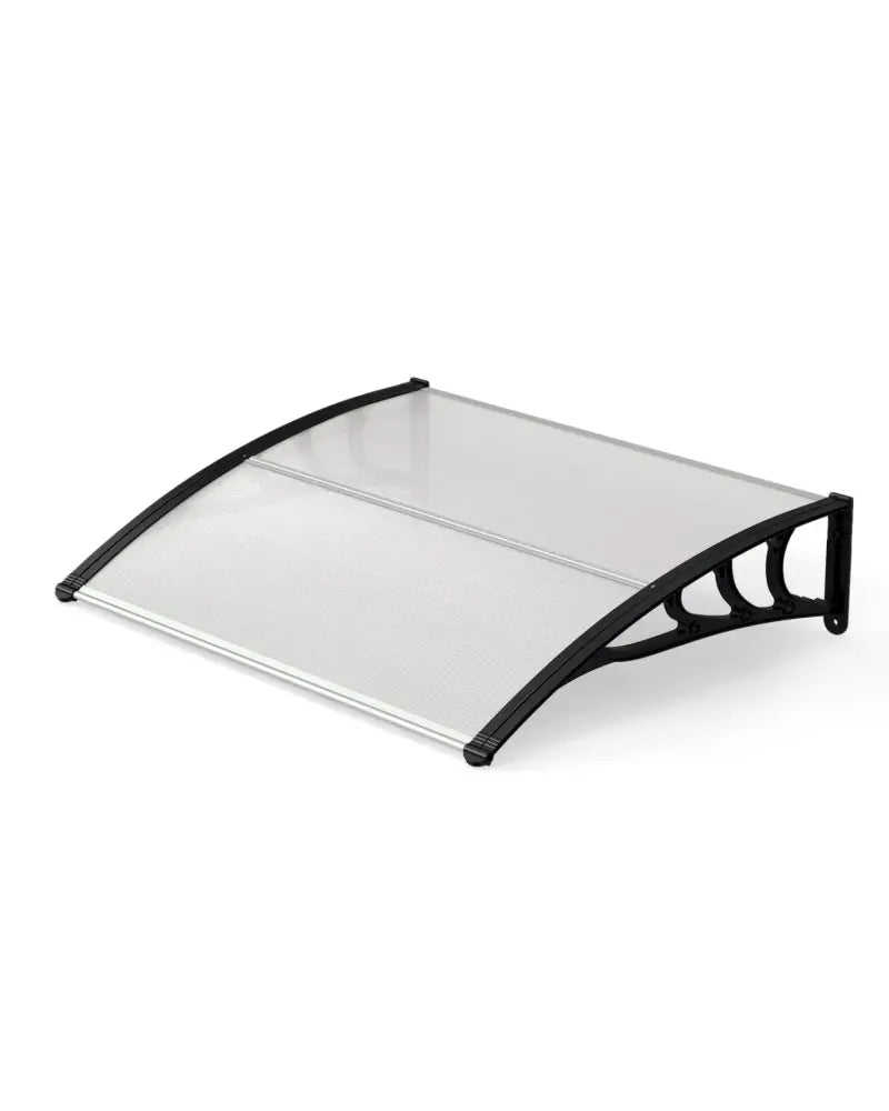 39 x 30 Inch Outdoor Front Door Window Awning Door Canopy Exterior-Black - Black - Outdoor Shades
