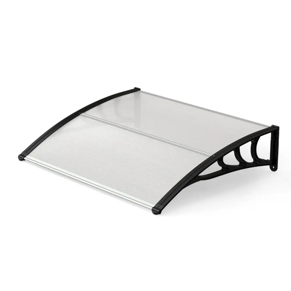39 x 30 Inch Outdoor Front Door Window Awning Door Canopy Exterior-Black - Black - Outdoor Shades