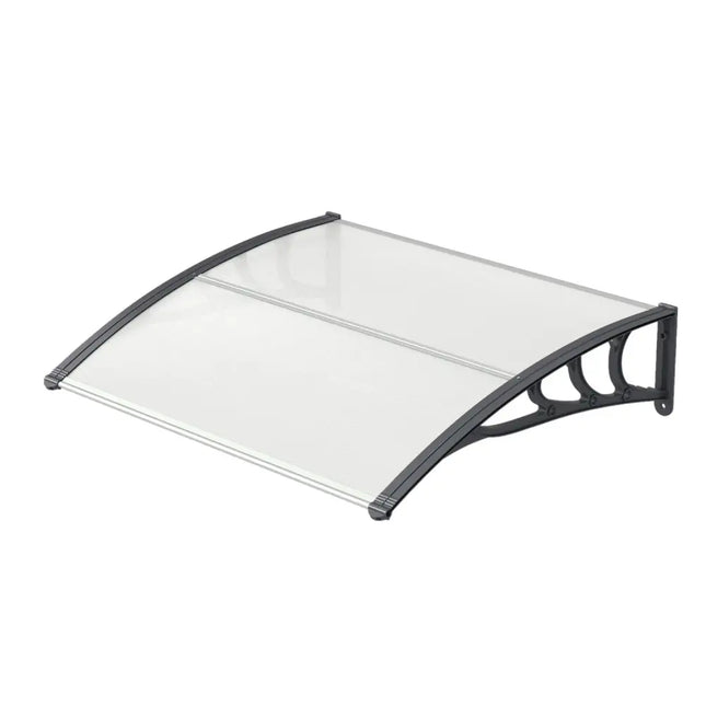 39 x 30 Inch Outdoor Front Door Window Awning Door Canopy Exterior-Gray - Gray - Outdoor Shades