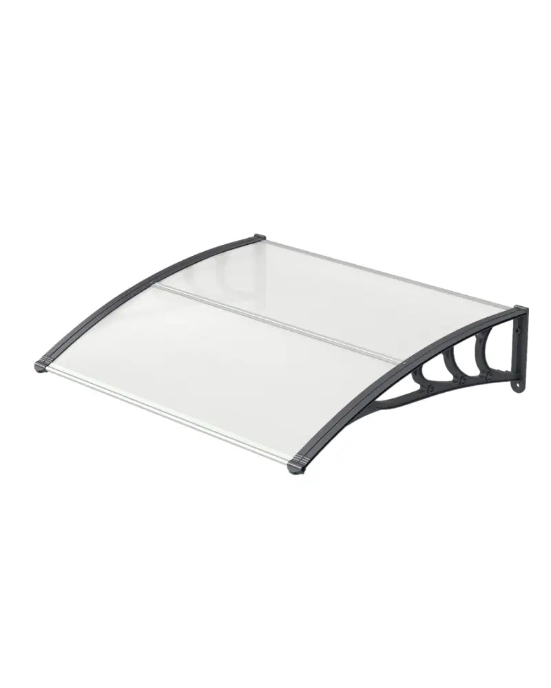 39 x 30 Inch Outdoor Front Door Window Awning Door Canopy Exterior-Gray - Gray - Outdoor Shades