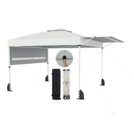 3-Piece Outdoor Adventure Bundle: Pop Up Canopy Tent 20Qt Cooler and Oversized Loveseat