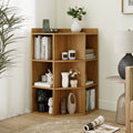 3-Tier Corner Cabinet with Charging Station for Bedroom-Natural
