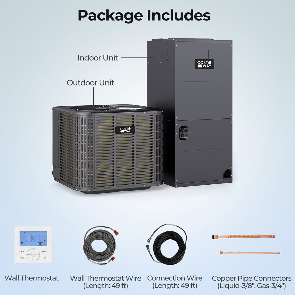 3 Ton 19 SEER2 High-Performance Heat Pump System (Operates down to -15°C)