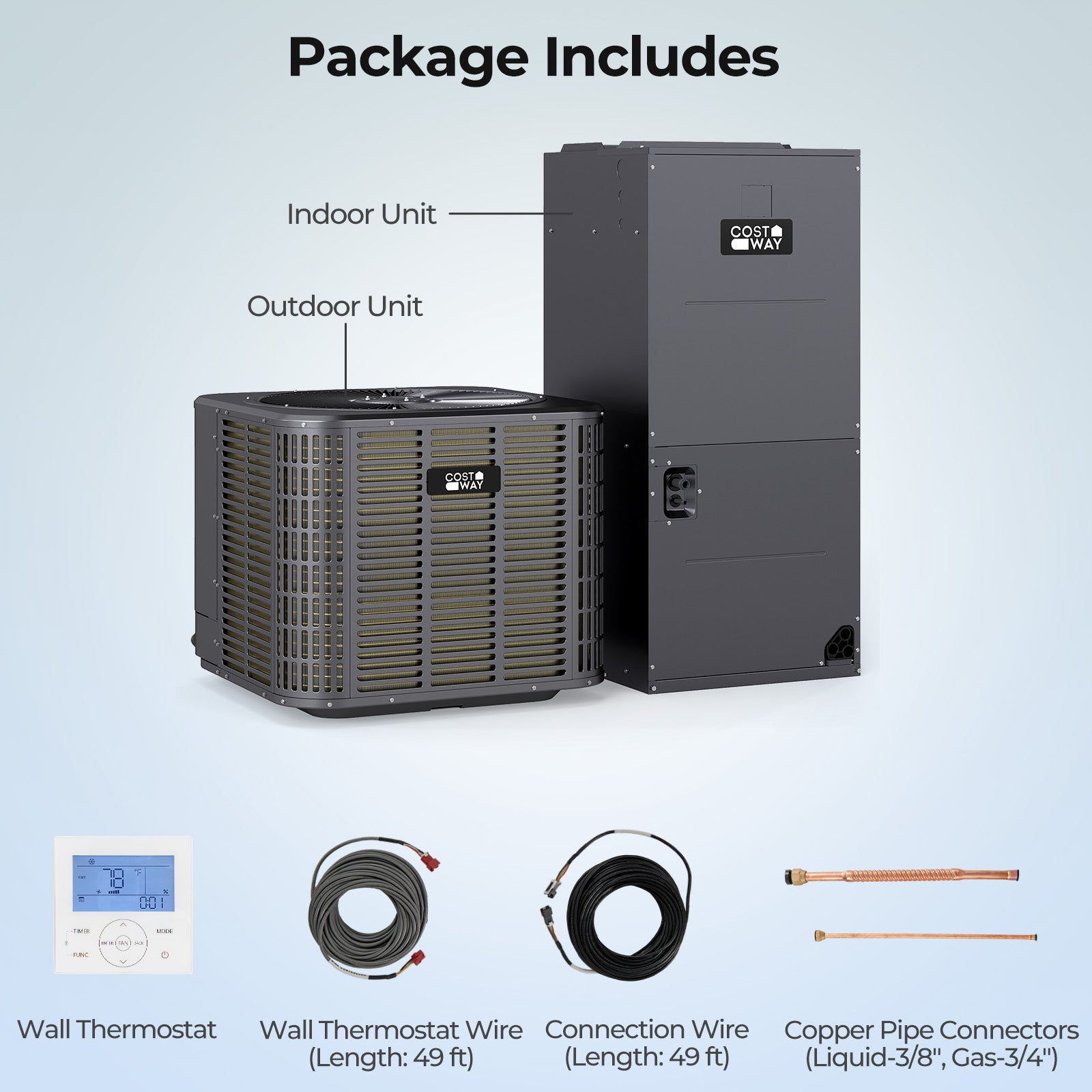 3 Ton 19 SEER2 High-Performance Heat Pump System (Operates down to -15°C)