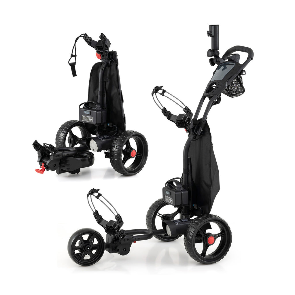 3 Wheel Golf Bag Cart with Adjustable Handle and 9 Speed Settings