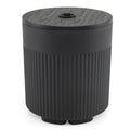 3-in-1 All-Weather Outdoor HDPE Umbrella Base with Water Bag and  2 Umbrella Hole for Patio-Black