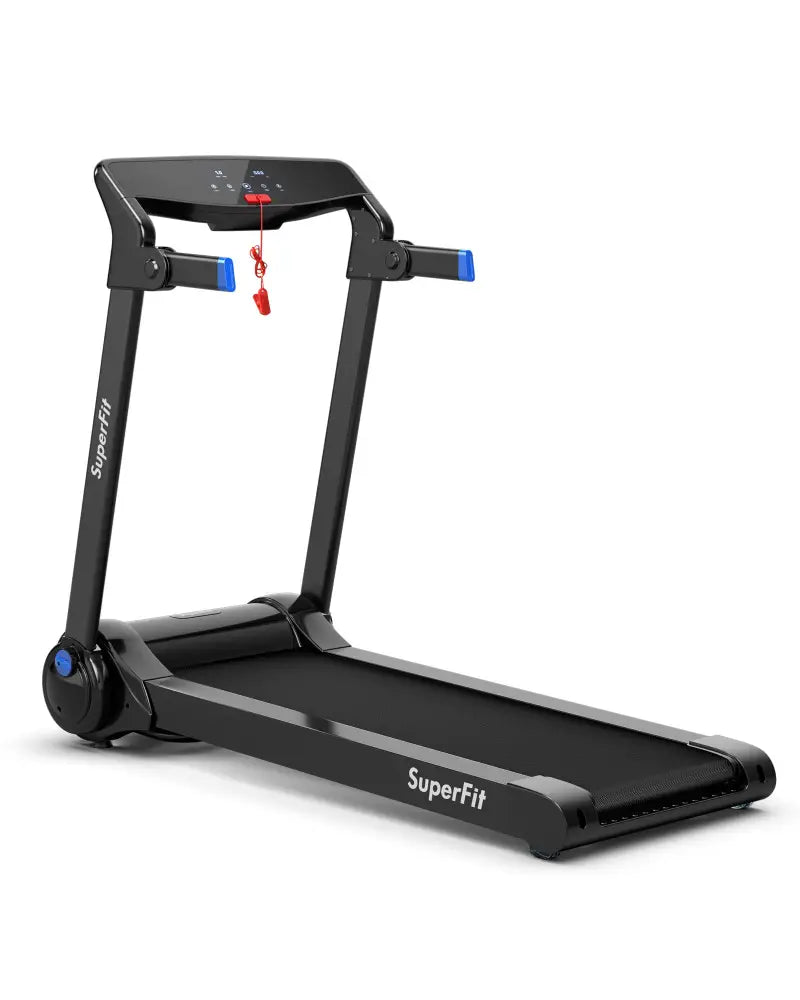 3HP Folding Electric Treadmill Running Machine-Blue - Blue - Treadmills