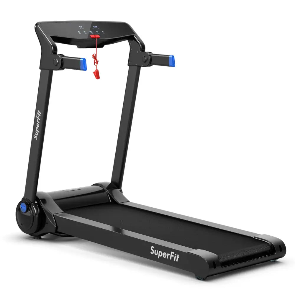 3HP Folding Electric Treadmill Running Machine-Blue - Blue - Treadmills