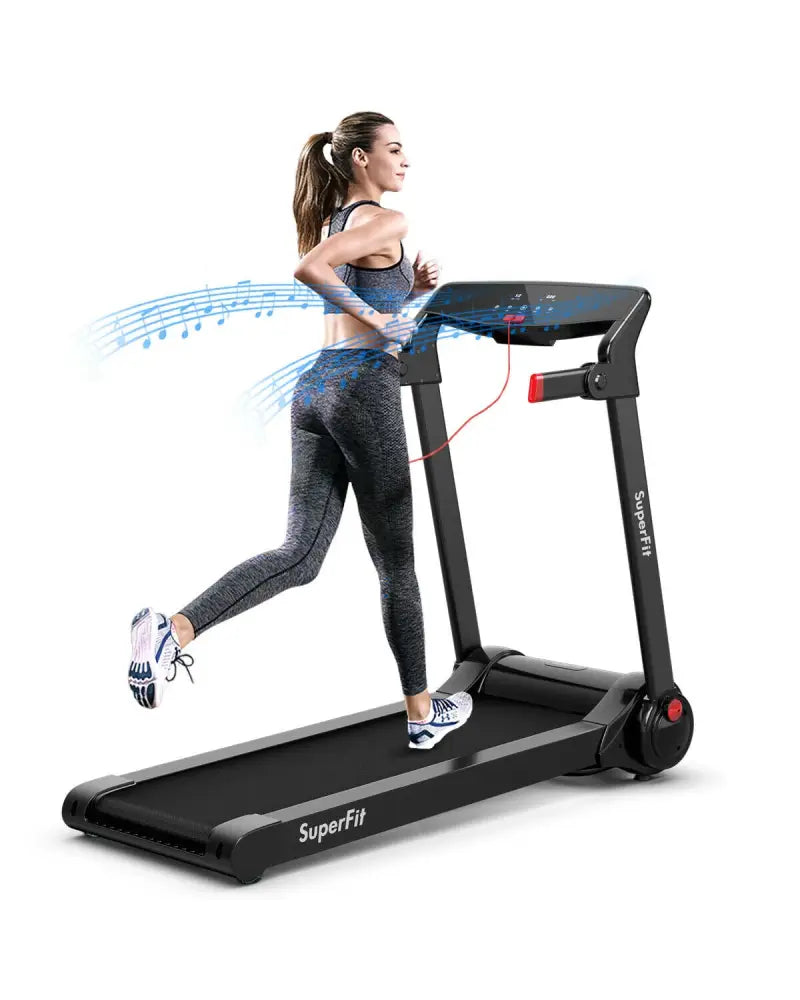 3HP Folding Electric Treadmill Running Machine-Red - Red - Treadmills