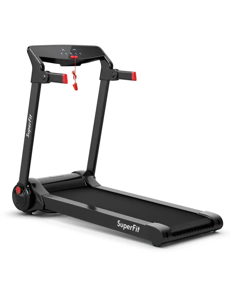 3HP Folding Electric Treadmill Running Machine-Red - Red - Treadmills