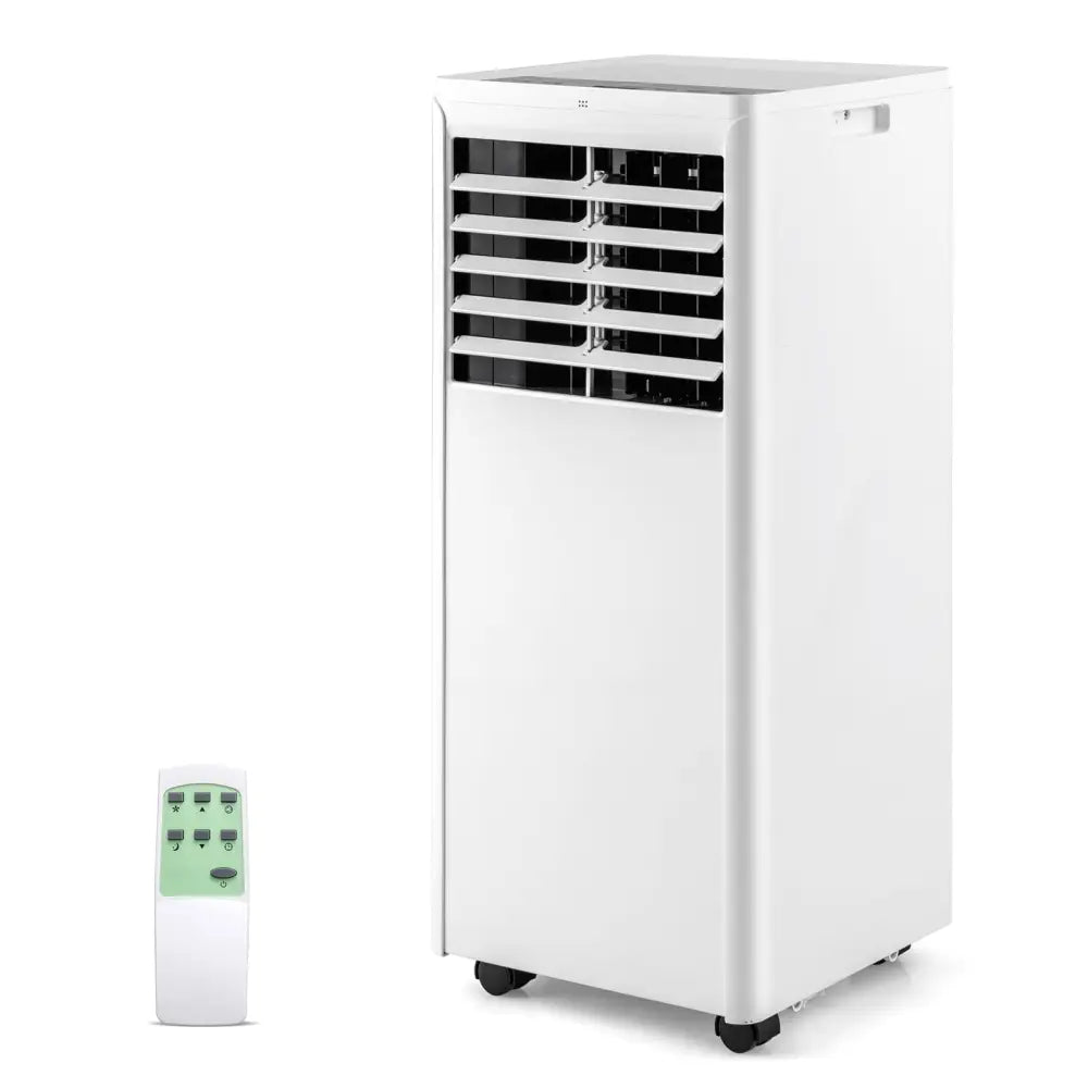 4-in-1 8000 BTU Portable Air Conditioner with Fan and Dehumidifier - White - Portable Air Conditioners