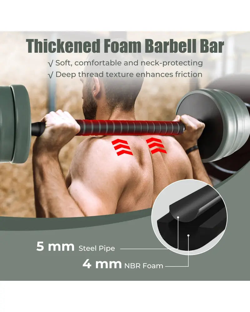 4 in 1 Adjustable Weight Dumbbell Set-Black - Black - Dumbbells